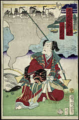 tsmUP15-050-44明治０4・10・国周「五十三次の内」「桑名」「うらしま　菊五郎」「四十三」うらしま<5>尾上　菊五郎