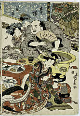 tsmUP40-029a文政・頃国貞〈1〉「青楼見立七福神」