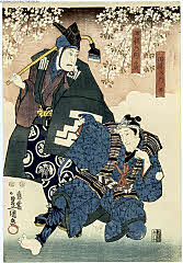 tsmUP40-194b嘉永０２・豊国〈3〉「四性の内　農」「四性の内　工」工<3>関　三十郎、農<4>中村　歌右衛門