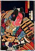 arcUP0367明治01・02・国周「熊谷次郎直実　坂東薪水」熊谷次郎直実〈5〉坂東　彦三郎