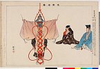 arcUP0975明治３２・・耕漁「能楽図絵」「富士太鼓」