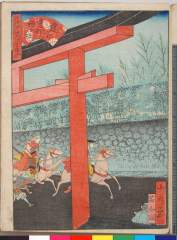 arcUP1859文久03・・芳豊〈1〉「都百景」「廿」「建仁寺町　蛭子社」