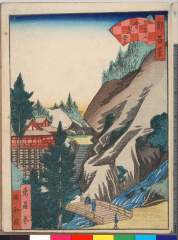 arcUP1861文久03・・東居「都百景」「岩屋山　金峰寺」