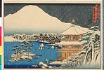 arcUP2569安政年間・・貞信〈1〉「都名所之内」「金閣寺雪景」