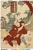 arcUP4064安政０６・09・豊国〈3〉「仮名手本忠臣蔵」「五段目」「斧定九郎　百性与一兵衛」百性与一兵衛〈4〉市川　小団次