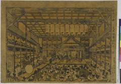 arcUP4337・・－「新板浮画　三芝居歌舞妓狂言之図」