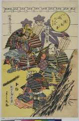 arcUP4423文化０７・・美丸「八島だんのうら陣取之図」「伊勢三郎義盛」「佐藤四郎兵衛忠信」「熊井太郎忠基」