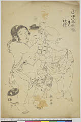 arcUY0628文化０２・03・春山〈1〉「近江八景稚遊」「三井之晩鏡」