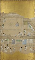 arcFS00-0001A-002・江戸初期芸能図屏風（右隻）