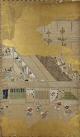 arcFS00-0001B-001・江戸初期芸能図屏風（右隻）