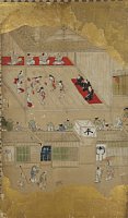 arcFS00-0001B-002・江戸初期芸能図屏風（左隻）