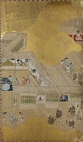 arcFS00-0001B-003・江戸初期芸能図屏風（左隻）