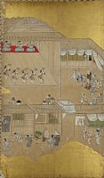 arcFS00-0001B-004・江戸初期芸能図屏風（左隻）
