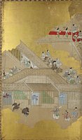 arcFS00-0001B-005・江戸初期芸能図屏風（左隻）