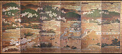 arcFS00-0004A・洛中図屏風（右隻）