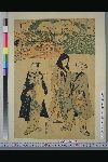NDL-157-00-022文化06・豊国〈1〉（「三十六ばんつゞき　役者十二つき」）（「三月」「うへ野清水の図」）〈1〉尾上　栄三郎、〈4〉瀬川　菊之丞、〈7〉市川　団十郎