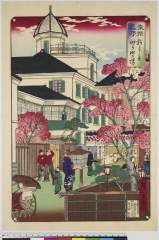 kuni80-1533・広重＜３＞「東京名所」「新よし原 仲之町の桜」
町の桜」