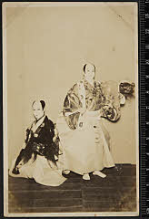 sol-A-06-01-40昭和０４・1929明治座「連獅子」狂言師左近後に白毛獅子の精〈7〉坂東　三津五郎、狂言師右近後に赤毛獅子の精〈5〉中村　福助