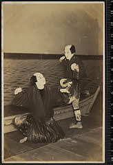 sol-A-06-01-44昭和０３・1928本郷座「［弥生の花浅草祭］三社祭」善玉〈3〉中村　時蔵、悪玉〈7〉坂東　三津五郎