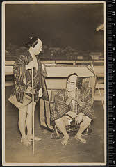 sol-A-06-03-28昭和０６・1931歌舞伎座「当秋八幡祭」駕籠舁甚兵衛〈2〉市川　左団次、駕籠舁土手の又〈7〉坂東　三津五郎