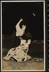 sol-A-17-03-22大正１５・1926浅草松竹座「［法懸松成田利剱］色彩間苅豆」かさね〈2〉市川　松蔦、与右衛門〈6〉市川　寿美蔵