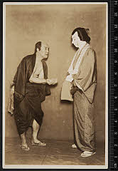 sol-B-03-02-10昭和０３・1928歌舞伎座「与話情浮名横櫛」向疵の与三郎〈15〉市村　羽左衛門、蝙蝠の安五郎〈6〉尾上　菊五郎