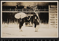 sol-B-04-02-35昭和１３・1938東京劇場「［天衣紛上野初花］雪暮夜入谷畦道」暗闇の丑松〈２〉市川　左団次、片岡直次郎〈15〉市村　羽左衛門