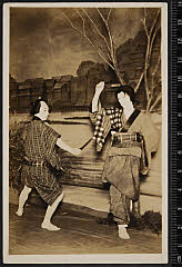 sol-B-04-03-19昭和０２・1927歌舞伎座「［小春穏沖津白浪　小狐礼三］小狐礼三姿錦絵」地蔵尊の御夢想実は船玉お才〈6〉尾上　梅幸、八重垣礼三郎実は小狐礼三〈15〉市村　羽左衛門