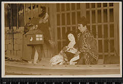 sol-B-05-03-14大正１５・1926帝国劇場「［小袖曽我薊色縫］柳巷春着薊色縫」俳諧師白蓮実は盗賊大寺庄兵衛〈7〉松本　幸四郎、扇屋の抱十六夜〈6〉尾上　梅幸、船頭三次〈13〉守田　勘弥