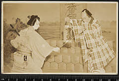 sol-E-02-02-42昭和１２・1937東京劇場「浮世柄比翼稲妻　鈴ヶ森」幡随院長兵衛〈2〉市川　左団次、白井権八〈15〉市村　羽左衛門