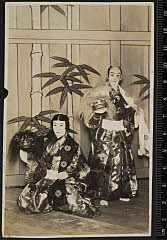 sol-E-02-03-29大正１４・1925歌舞伎座「連獅子」狂言師右近〈15〉市村　羽左衛門、狂言師左近〈7〉市村　家橘