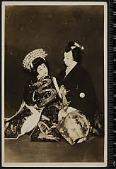sol-E-02-04-39昭和０２・1927歌舞伎座「［青砥稿花紅彩画］白浪五人男」弁天小僧菊之助〈15〉市村　羽左衛門、小山家息女千寿姫〈2〉市川　松蔦