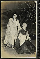 sol-E-02-07-05大正１１・1922帝国劇場「旅姿思掛稲」旅僧伝心実は四世市村竹之丞〈15〉市村　羽左衛門、梅菊姫実は大津稲荷の化身〈6〉尾上　梅幸