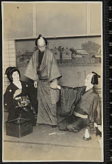 sol-E-02-07-38大正１０・1921帝国劇場「みだれ焼」水戸屋半次郎〈1〉沢村　宗之助、植木屋吉五郎〈15〉市村　羽左衛門、芸者小花〈6〉尾上　梅幸