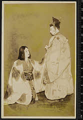sol-E-02-08-26昭和０３・1928歌舞伎座「鶴寿千歳」若き侍後に雄鶴〈15〉市村　羽左衛門、武家の姫後に雌鶴〈6〉尾上　菊五郎