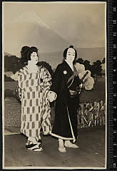 sol-E-02-08-29昭和１３・1938歌舞伎座「仮名手本忠臣蔵　道行旅路の花聟」早野勘平〈15〉市村　羽左衛門、おかる〈6〉尾上　菊五郎