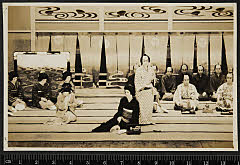 sol-E-02-08-33昭和１６・1941歌舞伎座「伊勢音頭恋寝刃」福岡貢〈15〉市村　羽左衛門、仲居万野〈12〉片岡　仁左衛門、油屋おしか〈7〉市村　家橘