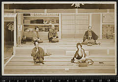 sol-E-02-08-42昭和０９・1934歌舞伎座「［青砥稿花紅彩画］弁天娘女男白浪」玉島逸当実は日本駄右衛門〈7〉松本　幸四郎、早瀬の娘お浪実は弁天小僧菊之助〈15〉市村　羽左衛門、浜松屋幸兵衛〈6〉坂東　彦三郎、浜松屋忰宗之助〈〉中村　芝鶴、早瀬の若徒四十八実は南郷力丸〈2〉市川　左団次
