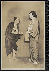 sol-E-02-11-24昭和０８・1933歌舞伎座「与話情浮名横櫛」向疵の与三郎〈15〉市村　羽左衛門、蝙蝠の安五郎〈6〉尾上　菊五郎