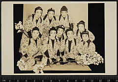 sol-E-02-13-06昭和１１・1936歌舞伎座「［仮名手本忠臣蔵］道行旅路の花聟」花四天〈7〉松本　幸四郎、花四天〈7〉坂東　三津五郎、花四天〈７〉沢村　宗十郎、花四天〈６〉坂東　彦三郎、花四天〈１２〉片岡　仁左衛門、花四天〈15〉市村　羽左衛門、花四天〈６〉大谷　友右衛門、花四天〈5〉市川　三升、花四天〈６〉尾上　菊五郎