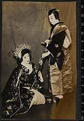 sol-E-02-15-06昭和０２・1927歌舞伎座「絵本太功記　」武智十次郎光義〈15〉市村　羽左衛門、十次郎嫁初菊〈7〉沢村　宗十郎