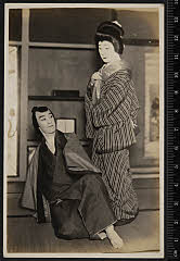 sol-H-01-02-31大正１３・1924御園座「［天衣紛上野初花］雪暮夜入谷畦道」三千歳〈〉初瀬　浪子、片岡直次郎〈13〉守田　勘弥