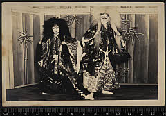 sol-H-01-03-42大正１３・1924御園座「連獅子」親獅子〈13〉守田　勘弥、子獅子〈4〉坂東　玉三郎