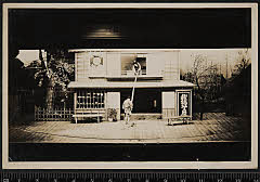 sol-I-01-01-05昭和１８・1943歌舞伎座「一本刀土俵入」我孫子屋の酌婦おつた〈1〉喜多村　緑郎、駒形茂兵衛〈6〉尾上　菊五郎
