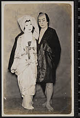 sol-I-01-01-30大正１０・1921市村座「［網模様燈籠菊桐］網模様菊江戸染」小猿七之助〈6〉尾上　菊五郎、奥女中滝川〈5〉市川　鬼丸