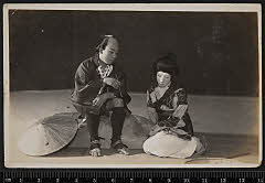 sol-I-01-03-43大正１４・1925新橋演舞場「生きている小平次」おちか〈5〉市川　鬼丸、太九郎〈6〉尾上　菊五郎