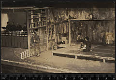 sol-I-01-04-36昭和１０・1935歌舞伎座「水天宮利生深川」幸兵衛娘お雪〈3〉尾上　菊之助、幸兵衛娘お霜〈〉坂東　亀之助、船津幸兵衛〈6〉尾上　菊五郎