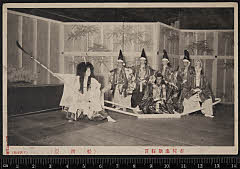 sol-I-01-06-37明治４４・1911市村座「船弁慶」源義経〈6〉尾上　栄三郎、駿河次郎〈2〉尾上 伊三郎、伊勢三郎〈3〉坂東　玉之助、武蔵坊弁慶〈2〉中村 駒助、片岡八郎〈〉竹三郎、亀井六郎〈〉中村 翫助、平知盛の霊〈7〉坂東 三津五郎