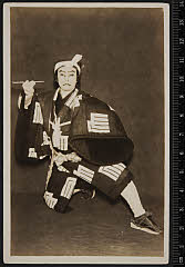 sol-I-01-07-29昭和０２・1927本郷座「［重重人重小町桜］積恋雪関扉」関守関兵衛実は大伴黒主〈6〉尾上　菊五郎