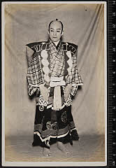 sol-I-01-13-34大正１４・1925新橋演舞場「素襖落」太郎冠者〈6〉尾上　菊五郎